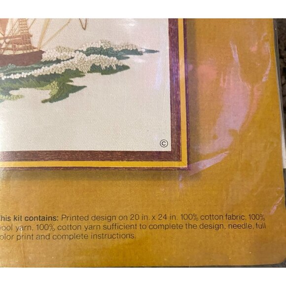 Vintage 1977 Sunset Stitchery Before The Wind Needlecraft NEW 2501 - Picture 10 of 13
